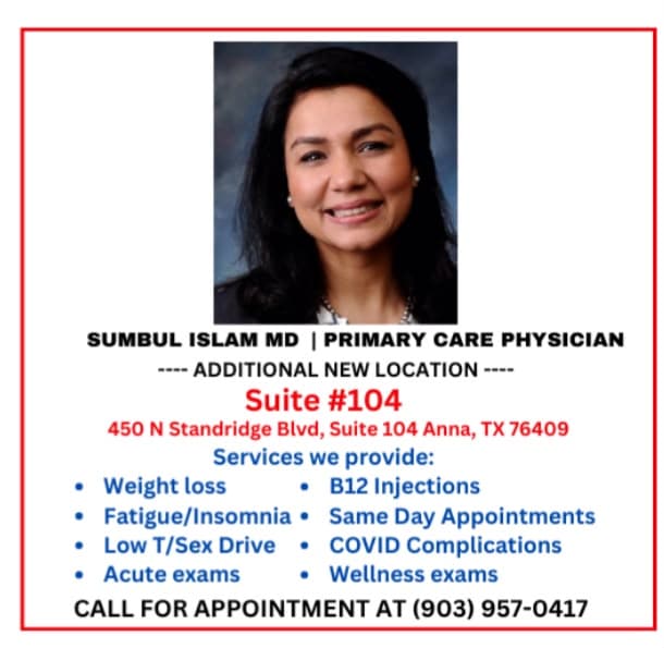 New location announcement flyer for the Anna, Texas office